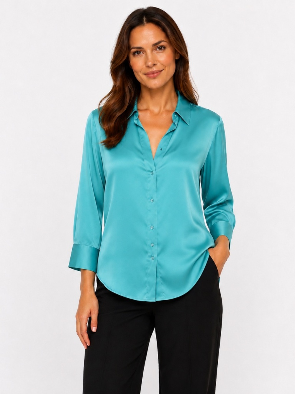 L’AGENCE - Dani Silk Charmeuse Blouse